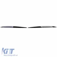 Headlight Covers Eyebrows suitable for VW Golf 7 12-21 Evil Eye Gloss Black 2 Pcs-image-6314134