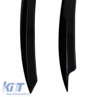 Headlight Covers Eyebrows suitable for VW Golf 7 12-21 Evil Eye Gloss Black 2 Pcs-image-6315181
