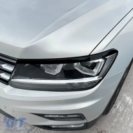 Headlight Covers Gloss Black for VW Tiguan AD1 Pre-Facelift 2016-2020-image-6211054