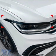 Headlight Covers Gloss Black for VW Tiguan AD1 Facelift 2020-2024