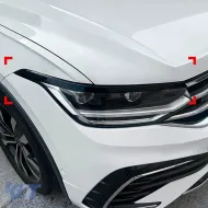 Headlight Covers Gloss Black for VW Tiguan AD1 Facelift 2020-2024-image-6326880