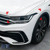 Headlight Covers Gloss Black for VW Tiguan AD1 Facelift 2020-2024-image-6326881