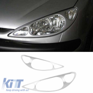 Headlight Covers suitable for Peugeot 206 98-09 2 Pcs