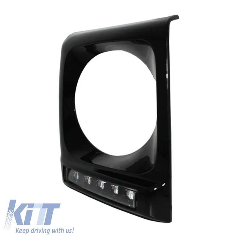 Headlight Covers With DRL Suitable for Mercedes-Benz G-Class W461/W463 90-15 G55/G65 A Design 4 pc