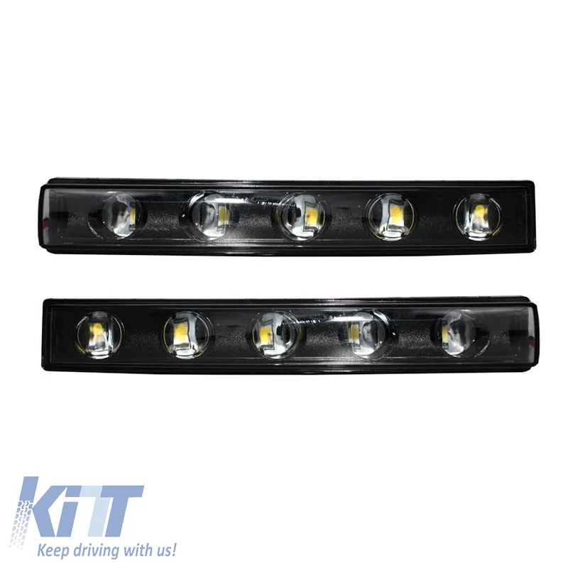 Headlight Covers With DRL Suitable for Mercedes-Benz G-Class W461/W463 90-15 G55/G65 A Design 4 pc