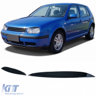 Headlight eyebrows bad look black gloss fits VW Golf 4 1997-2003