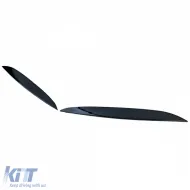 Headlight eyebrows bad look black gloss fits VW Golf 4 1997-2003-image-6327481