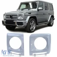 image-73-Headlight Frame Holder Covers Pair for Mercedes G-Class W463 12-18