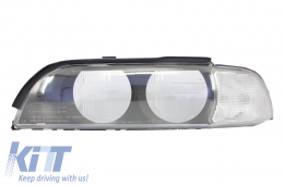 Headlight Glass Lens Replacement suitable for BMW 5 Series E39 Pre Facelift (1996-2000) Left Side - 960459L