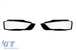 image-55-Headlight glass set suitable for Audi A4 B8 2013-2015, left and right