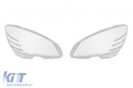 Headlight glass set suitable for Mercedes C-Class W204 sedan, wagon 2007-2010, left and right - ABMEHL6009734