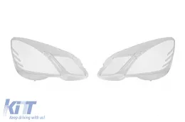 image-78-Headlight glass set suitable for Mercedes E-Class W212 2009-2012, left and right