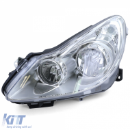 Headlight H1 H7 left for Opel Corsa D 06-11 - ODHO6015442