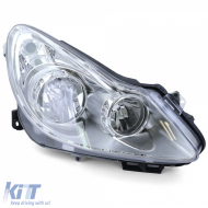 Headlight H1 H7 right for Opel Corsa D 06-11