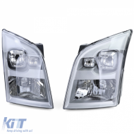 Headlight H4 with adjustment motor pair left right for Ford Transit 06-14 - ODHF6012254
