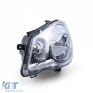 Headlight H7 H1 with LWR motor left for VW Polo 9N3 2005/20-09-image-6258099