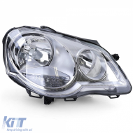 Headlight H7 H1 with LWR motor right for VW Polo 9N3 2005-2009 - ODHV6015564