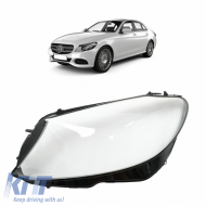 Headlight Len Glass Left Suitable for Mercedes-Benz C-Class Pro Facelift 14-18 1 Pc