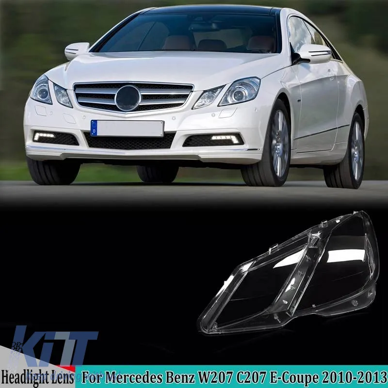 Headlight Len Glass Left Suitable For Mercedes-Benz E-Class Coupe C207 / A207 / W207 Pre-Facelift 09-13 1 Pc