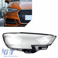 Headlight Len Glass Right Suitable for Audi A3 8V Facelift 16-19 1 Pc