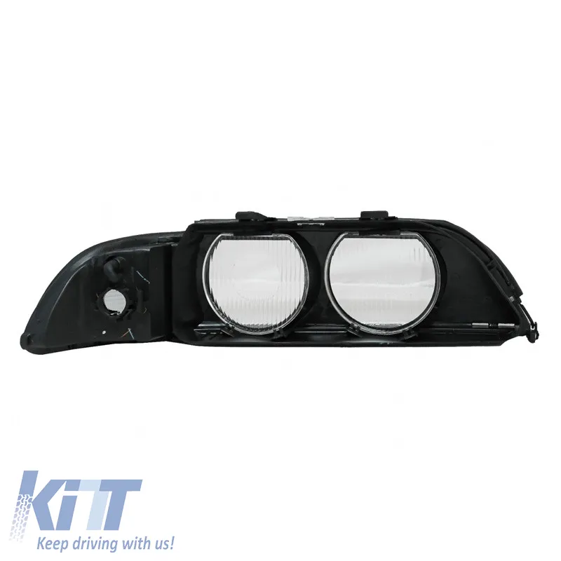 Headlight Len Glass Right Suitable For Bmw 5 E39 1995-2000 Smoke Grey 1 Pc
