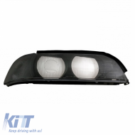 Headlight Len Glass Right Suitable For Bmw 5 E39 1995-2000 Smoke Grey 1 Pc