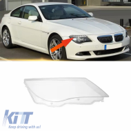 Headlight Len Glass Right Suitable For Bmw 6 E63 04-07 Pre-Facelift 1 Pc