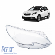 Headlight Len Glass Right Suitable for Peugeot 2008 13-19 1 Pc