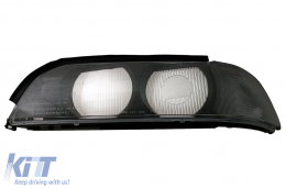 image-0-Headlight Lens Left Side Smoke Grey suitable for BMW 5 Series E39 (1995-2000)