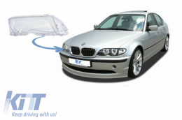 Headlight Lens Right Side suitable for BMW 3 Series E46 Facelift Sedan/Touring (2001-2004)