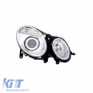 Headlight Right Suitable for Mercedes-Benz E-Class W211 06-09 Chrome Facelift H7/H7 With Motor TYC
