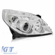 Headlight Right Suitable for Opel Vectra C Facelift 05-08 H7/H1 Chrome TYC