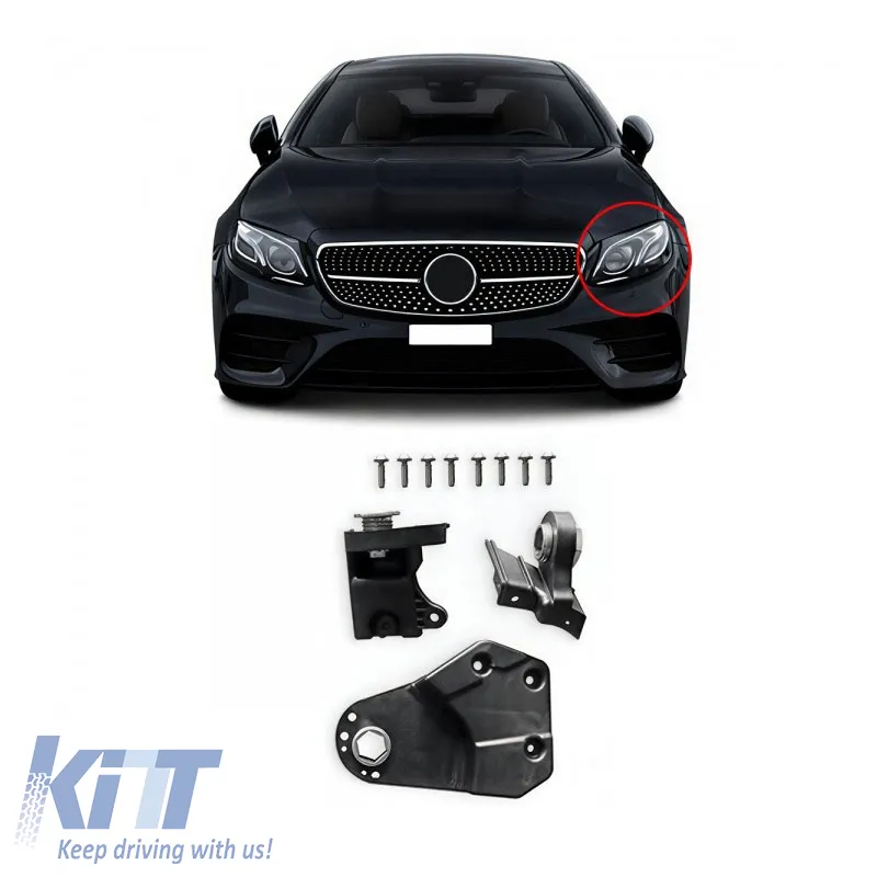 Headlight Tap Repair Left Kit suitable for Mercedes-Benz E-Class W213 16-20 Pre Facelift 14mm 3 Pieces