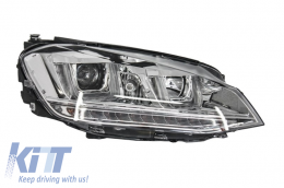 Headlights 3D LED DRL LED Turning Lights suitable for VW Golf 7 VII (2012-up) Chrome-image-5988508