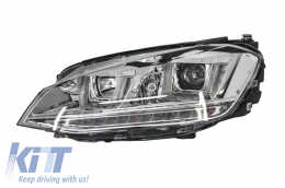 Headlights 3D LED DRL LED Turning Lights suitable for VW Golf 7 VII (2012-up) Chrome-image-5988511