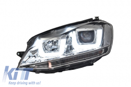 Headlights 3D LED DRL LED Turning Lights suitable for VW Golf 7 VII (2012-up) Chrome-image-5988514