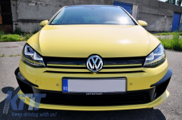 Headlights 3D LED DRL suitable for VW Golf 7 VII (2012-2017) Yellow R400 Look LED Turn Light-image-6010722
