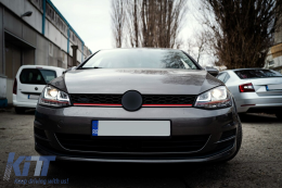 Headlights 3D LED DRL suitable for VW Golf 7 VII (2012-2017) RED R20 GTI Look LED Flowing Turning Lights-image-6101455