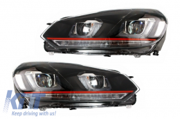 Headlights and Taillights Full LED suitable for VW Golf 6 VI (2008-2013) R20 U Design Dynamic Sequential Turning Light LHD-image-6043609