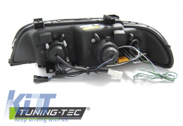 HEADLIGHTS ANGEL EYES 3D BLACK fits BMW E39 09.95-06.03-image-6266512