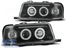HEADLIGHTS ANGEL EYES BLACK fits AUDI 80 B4 09.91-04.96 - TTHA6027837