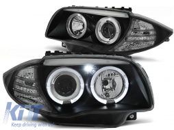 HEADLIGHTS ANGEL EYES BLACK fits BMW 1 E87/E81/82/88 04-11 - TTHB6029903