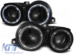 HEADLIGHTS ANGEL EYES BLACK fits BMW E30 11.82-06.94 - TTHB6029997