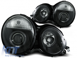 HEADLIGHTS ANGEL EYES BLACK fits MERCEDES W210 E-KLASA 95-05.99 - TTHM6028060