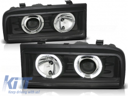 HEADLIGHTS ANGEL EYES BLACK fits VW CORRADO 88-95 - TTHV6027910