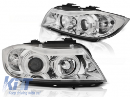 HEADLIGHTS ANGEL EYES CCFL CHROME fits BMW E90/E91 03.05-08.08 - TTHB6028404
