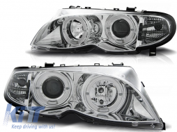 HEADLIGHTS ANGEL EYES CHROME fits BMW E46 09.01-03.05 - TTHB6028600