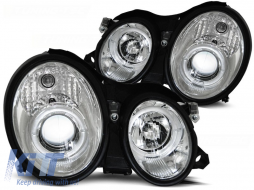HEADLIGHTS ANGEL EYES CHROME fits MERCEDES W208 CLK 03.97-04.02