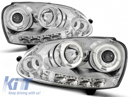 HEADLIGHTS ANGEL EYES CHROME fits VW GOLF 5 10.03-09 - TTHV6028608
