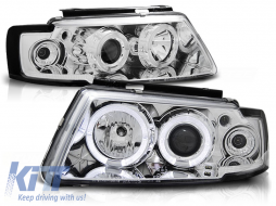 HEADLIGHTS ANGEL EYES CHROME fits VW PASSAT B5 3B 11.96-08.00 - TTHV6028088